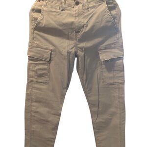 American Eagle Outfitters Men's Khaki Cargo Pants. Good condition